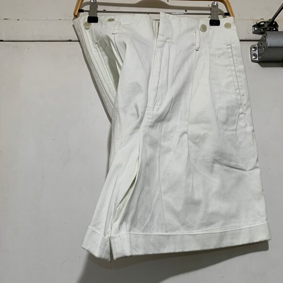 VINTAGE RALPH LAUREN HIGH WAIST SUSPENDER BRACES DENIM SHORTS SIZE 8 - Picture 5 of 10